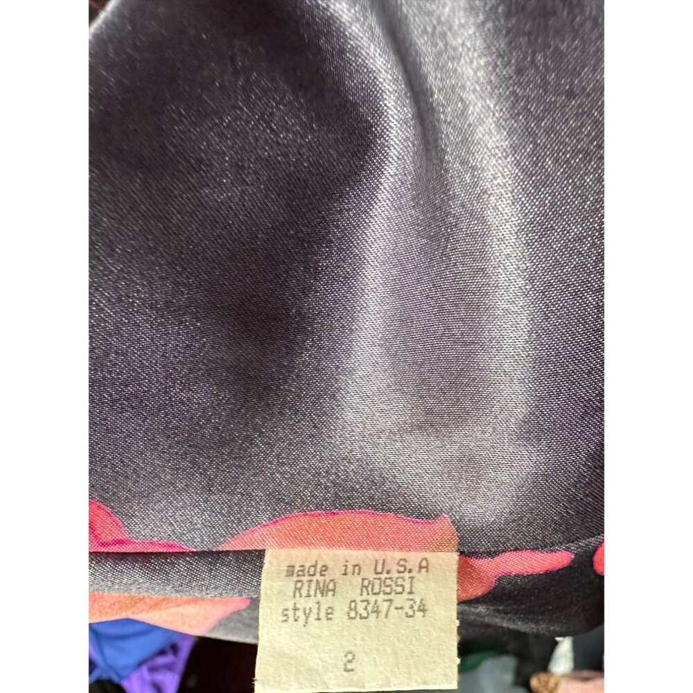 Parameter Black Single Button Blazer With Rose Pr… - image 6